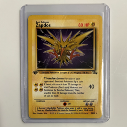 ZAPDOS 30/62 - 1ST EDITION - FOSSIL SET 1999 POKEMON CARD - Image 5