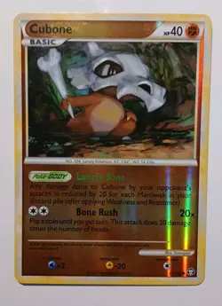 Pokemon TCG Cubone Triumphant HeartGold SoulSilver 60/102 Reverse Holo - Image 1