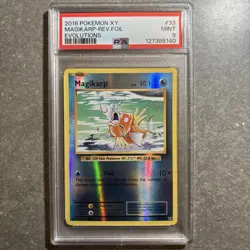 2016 Evolution Reverse Magikarp Holo Pokemon Card 33/108 PSA 9 Mint - Image 1