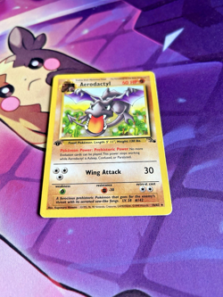 Aerodactyl - 16/62 [Fossil] Pokemon TCG - 1ST EDITION - Regular RARE - HP - Image 3