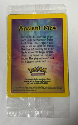 2000 Pokemon Ancient Mew Holo Movie Promo Pack Sealed Has Creases See Pictures - Image 1