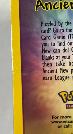 2000 Pokemon Ancient Mew Holo Movie Promo Pack Sealed Has Creases See Pictures - Image 3