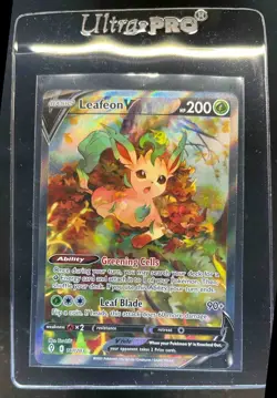 2021 Pokemon SWSH Evolving Skies Leafeon V #167/203 - Image 1