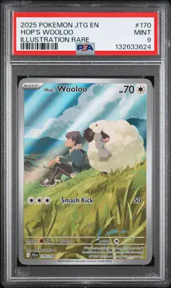 132633624 Hop's Wooloo 2025 Pokemon SV Journey Together - JTG EN #170 PSA 9 - Image 1