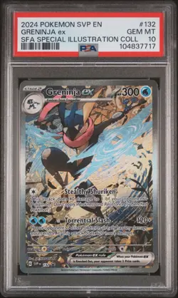 2024 Pokemon SVP En Greninja SFA Special Illustration Collection #132 PSA 10 Gem - Image 1