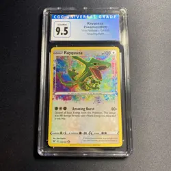 2020 Pokemon Rayquaza Amazing Rare 138/185 Vivid Voltage CGC 9.5 Mint+ Holo - Image 1
