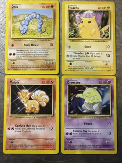 Pokemon Base Set 4th Print 1999-2000 LP Lot - Image 1