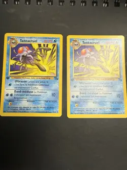 1999 French 1st Edition Tentacruel Fossil Set 44/62 Pokemon Card X1 - Image 1