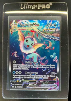2019-2023 Pokemon SWSH Black Star Promos Vaporeon VMAX #SWSH182 - Image 1