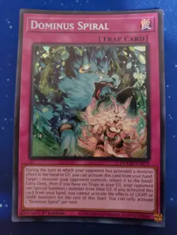 Yugioh Dominus Spiral DOOD-EN079 Secret Rare 1st Edition - Image 1