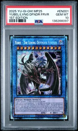 2025 PSA 10 YUGIOH MP25 STARLIGHT RARE YUBEL THE LOVING DEFENDER FOREVER 💎 - Image 1