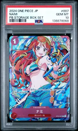 2024 ONE PIECE JAPANESE PB STORAGE BOX SET #007 NAMI PSA 10 - Image 1