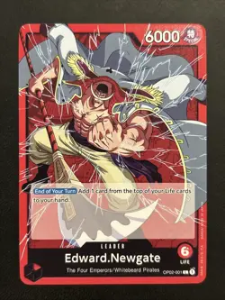 One Piece TCG- Edward.Newgate Leader - OP02-001 - Paramount War - Image 1