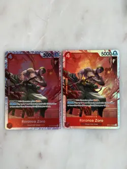2x Roronoa Zoro - ST21-015 - SR Holo Foil One Piece Card Game NM A English - Image 1