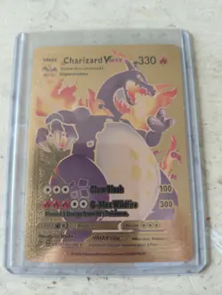 POKEMON CARD VMAX CHARIZARD VMAX GOLD CARD #330. Mint - Image 1