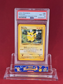 2002 Pokemon Legendary Collection PIKACHU Card #86 PSA 8 - Image 1
