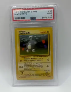 PSA 9 Base Set Unlimited Magnemite 53/102 Pokemon Cards 1999🔥 - Image 1