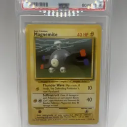 PSA 9 Base Set Unlimited Magnemite 53/102 Pokemon Cards 1999🔥 - Image 3