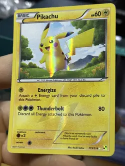 Pikachu 115/114 Black & White 2011 Secret Rare Holo Pokemon Card TCG - Image 4