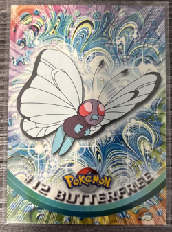 Butterfree #12 Topps TV Animation Edition Series 1 Pokemon Card Red Logo HP - Image 1