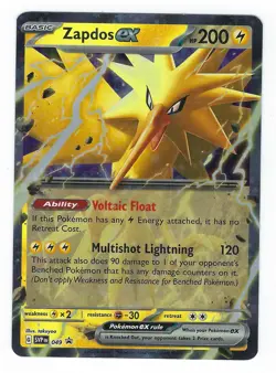 #049 Zapdos ex Promo | SV: Scarlet & Violet Promo Cards NM - Image 1