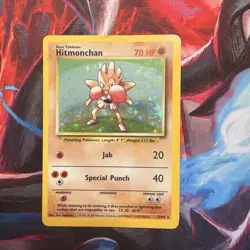 Hitmonchan Base Set Holo Unlimited Rare Pokemon TCG Card 7/102 - Image 1