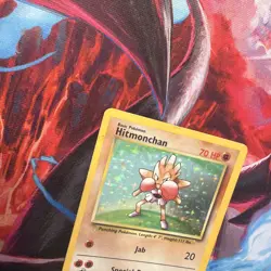 Hitmonchan Base Set Holo Unlimited Rare Pokemon TCG Card 7/102 - Image 4