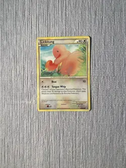 Pokemon TCG Lickitung Reverse Holo And Regular Cards Triumphant LP-MP - Image 2