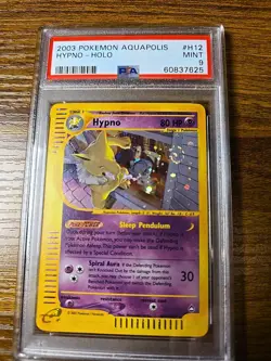 2003 Pokemon Aquapolis Hypno Holo Card #H12/H32 PSA 9 - Image 1