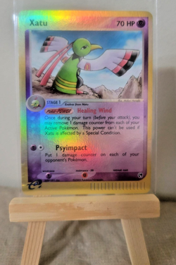 2003 Pokemon e-Reader Reverse HOLO Card - Xatu (55/100) EX Sandstorm (LP) - Image 1