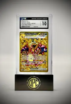 2023 Pokemon Scarlet & Violet Obsidian Flames Hyper Rare Holo Charizard EX Card - Image 1