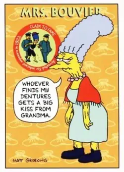 Mrs. Bouvier S28 | The Simpsons 1993 Skybox Series 2 | Trading Card - Image 1
