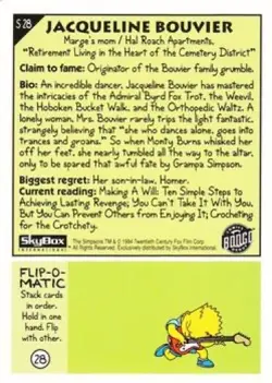 Mrs. Bouvier S28 | The Simpsons 1993 Skybox Series 2 | Trading Card - Image 2