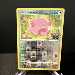2022 Sword & Shield - Pokemon GO Chansey Reverse Holo Pokemon Card #051 - Image 1