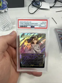 PSA 10 Magic the Gathering MTG Yuna, Grand Summoner Surge Foil 216 Final Fantasy - Image 1