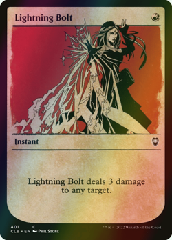 MTG Lightning Bolt Showcase Foil ** Battle for Baldur's Gate ** English - Image 1