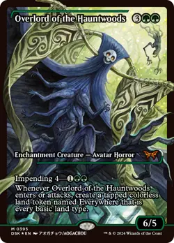 Overlord of the Hauntwoods (Japan Showcase) [Duskmourn: House of Horror] Near Mi - Image 1