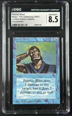 PSIONIC BLAST CGC 8.5 1993 MAGIC: THE GATHERING MTG LIMITED EDITION ALPHA 1183 - Image 1