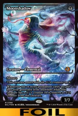 Moonshadow ** FOIL SHOWCASE ** Lorwyn Eclipsed - NM MTG - Image 1