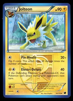 Pokemon Jolteon 34/116 Black & White Plasma Freeze Near Mint - Image 1
