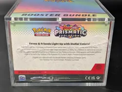 Pokemon TCG S&V Prismatic Evolutions Booster Bundle Display Case w/Acrylic Case - Image 3