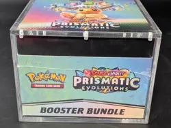 Pokemon TCG S&V Prismatic Evolutions Booster Bundle Display Case w/Acrylic Case - Image 5