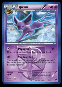 Pokemon Espeon 48/116 Black & White Plasma Freeze Near Mint - Image 1