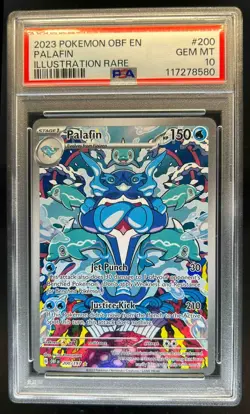 2023 Pokemon SV Obsidian Flames OBF EN Palafin #200/197 PSA 10 - Image 1
