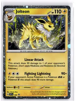Pokemon TCG Jolteon (Cosmos Holo) 169 Sv: Scarlet & Violet Black Star Promo - Image 1
