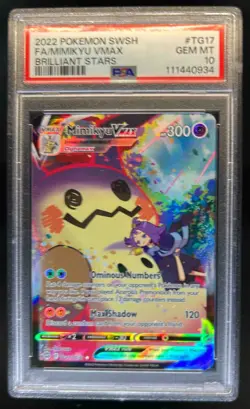 2022 Pokemon SWSH Brilliant Stars Mimikyu VM Trainer Gallery #TG17/TG30 PSA 10 - Image 1