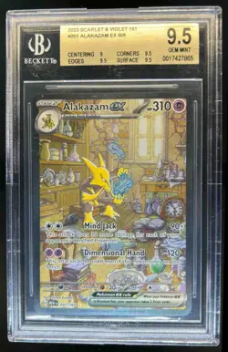 2023 Pokemon SV 151 MEW EN Alakazam ex #201/165 BGS 9.5 - Image 1
