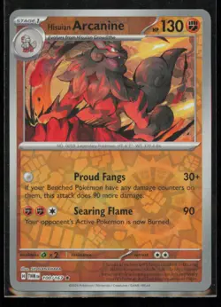 Hisuian Arcanine 100/167 Pokemon Twilight Masquerade Rare Near Mint Reverse Holo - Image 1