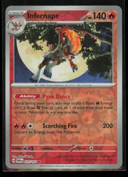 Infernape 033/167 Pokemon Twilight Masquerade Rare Near Mint Reverse Holo NM - Image 1