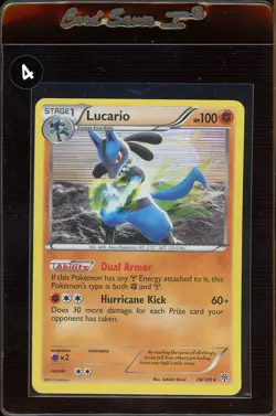 Lucario 78/135 Holo Rare - 2012 Pokemon Black & White: Plasma Storm - LP - Image 1